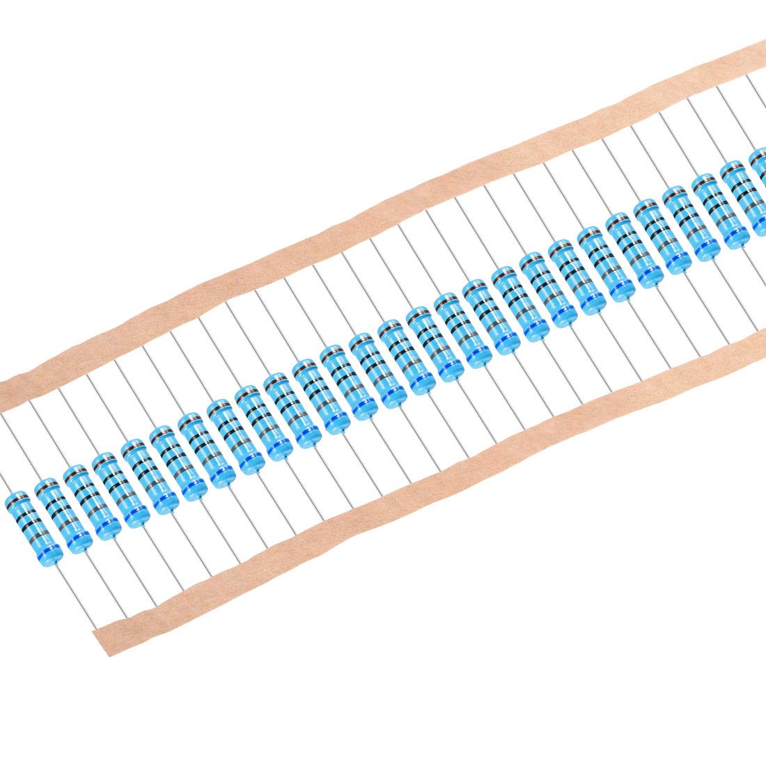 30Pcs 680 Ohm Resistor, 2W 1% Tolerance Metal Film Resistors, Lead, 5 Bands for DIY Electronic Projects and Experiments