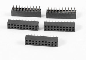 5pcs Straight Double Row 2mm Pitch 2 x 10 Pins Connector Female Header