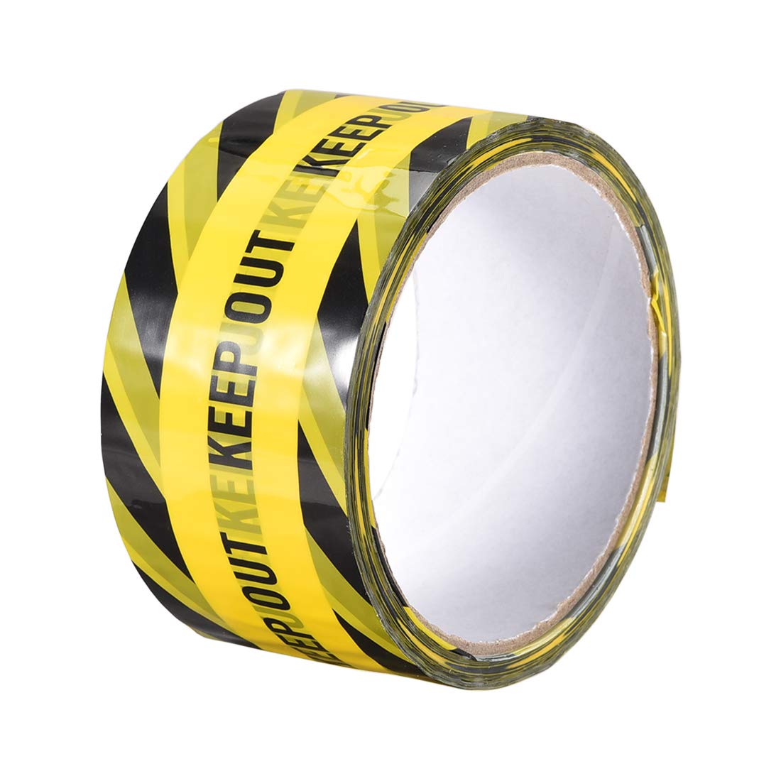 Caution Warning Stripe Sticker Adhesive Tape Keep Out Marking, 82 Ft x 2 Inch(LxW), Yellow Black for Workplace Wet Floor Caution