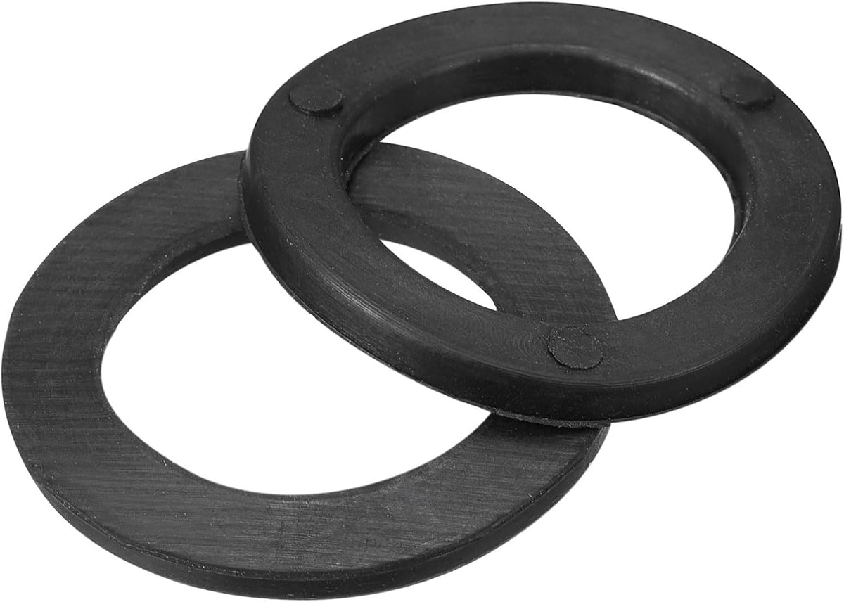 Dumbbell Washer, 25mm x 35mm x 3mm Flat Rubber Washers for Barbell Dumbbell, Black 10 Sets