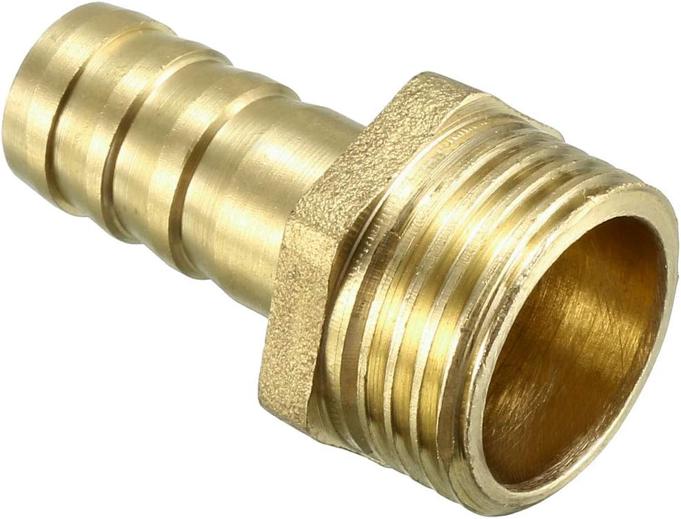 Brass Barb Hose Fitting Connector Adapter 12mm Barbed X G1/2 Male Pipe