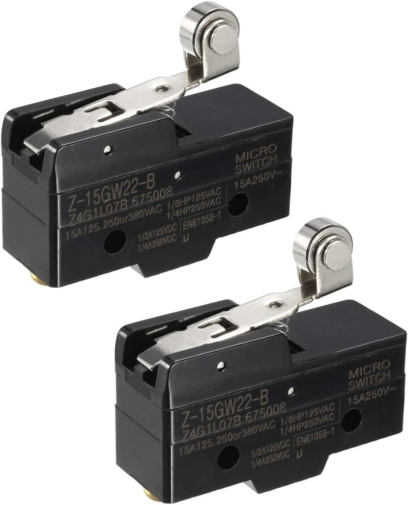 2PCS Z-15GW22-B 1NO + 1NC Hinge Roller Lever Micro Action Switches