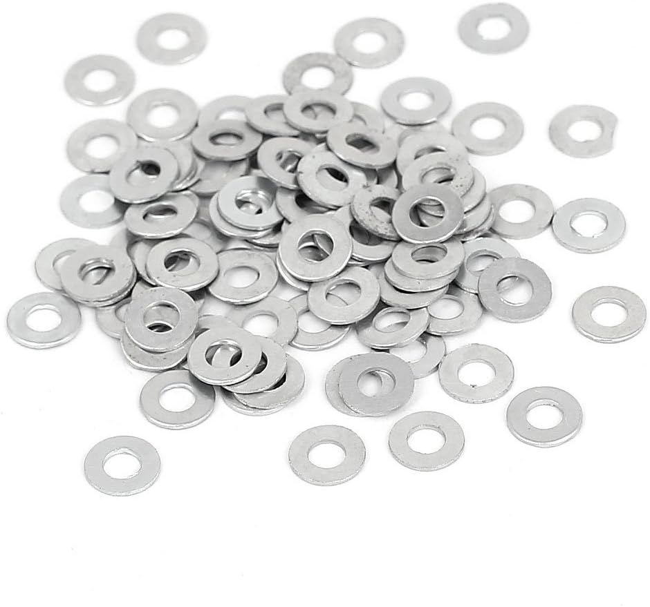 7mmxM3x0.5mm Metal Flat Fastener Washer Spacer for Motherboard 100pcs