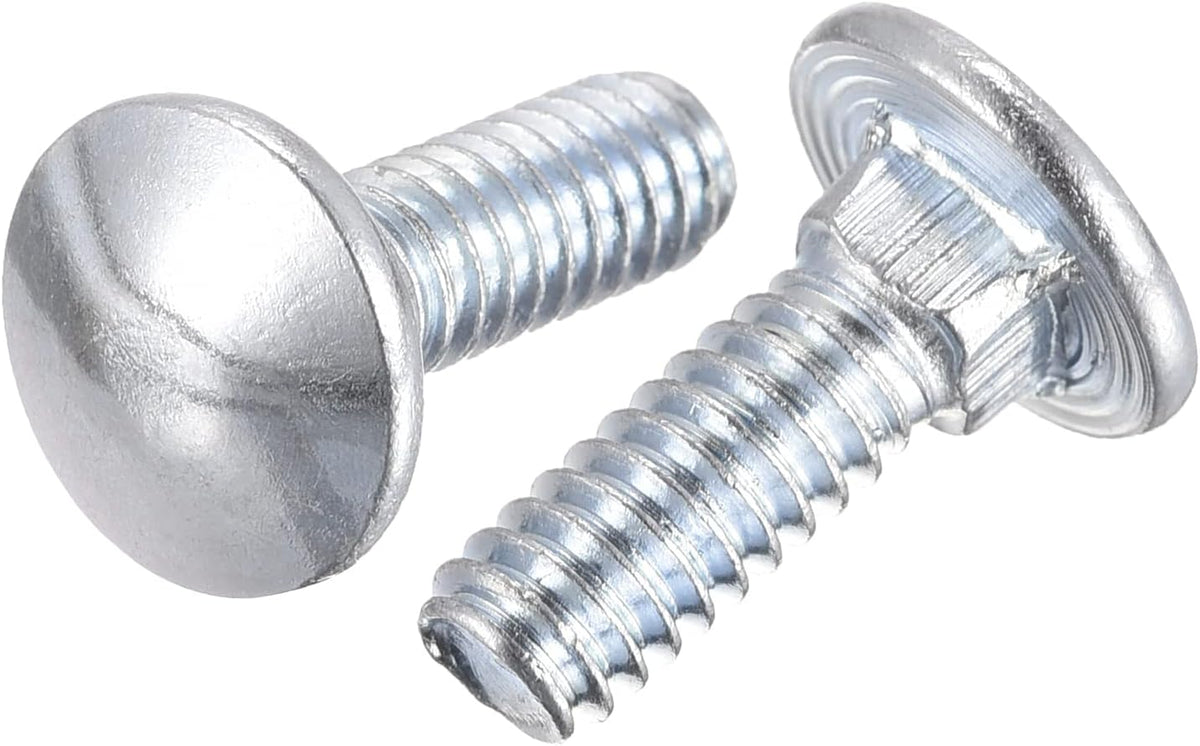 1/4-20x3/4" Carriage Bolt Round Head Square Neck Q235 Carbon Steel 10pcs