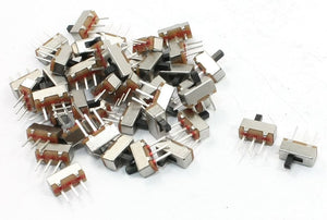 42pcs SPDT 2 Position 3 Terminals Horizontal Sliding Switch 250V 3A
