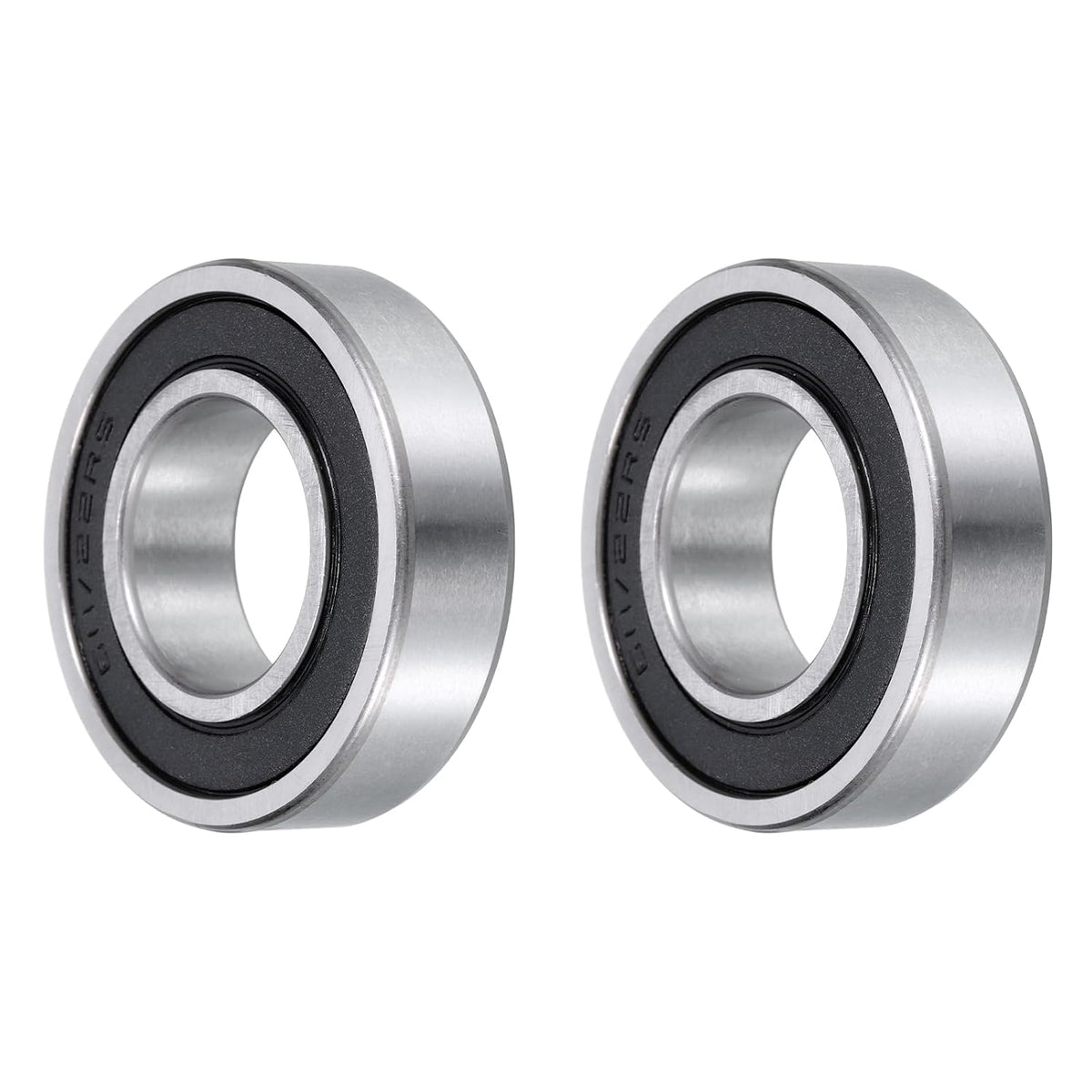 Deep Groove Ball Bearings 60/22-2RS, ID 22mm x OD 44mm x Width 12mm Double Rubber Seal Bearings, High Speed Sealed Bearing Chrome Steel (2 PCS)