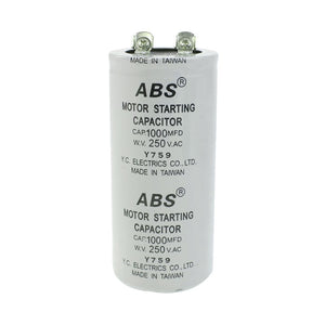 ABS 1000Mfd 1000Uf 250V Cylindrical AC Motor Starting Capacitor