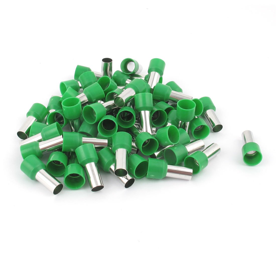 Wire Crimp Terminal Insulated Ferrule E16-12 6AWG with 50 Piece, 16 mm, Green