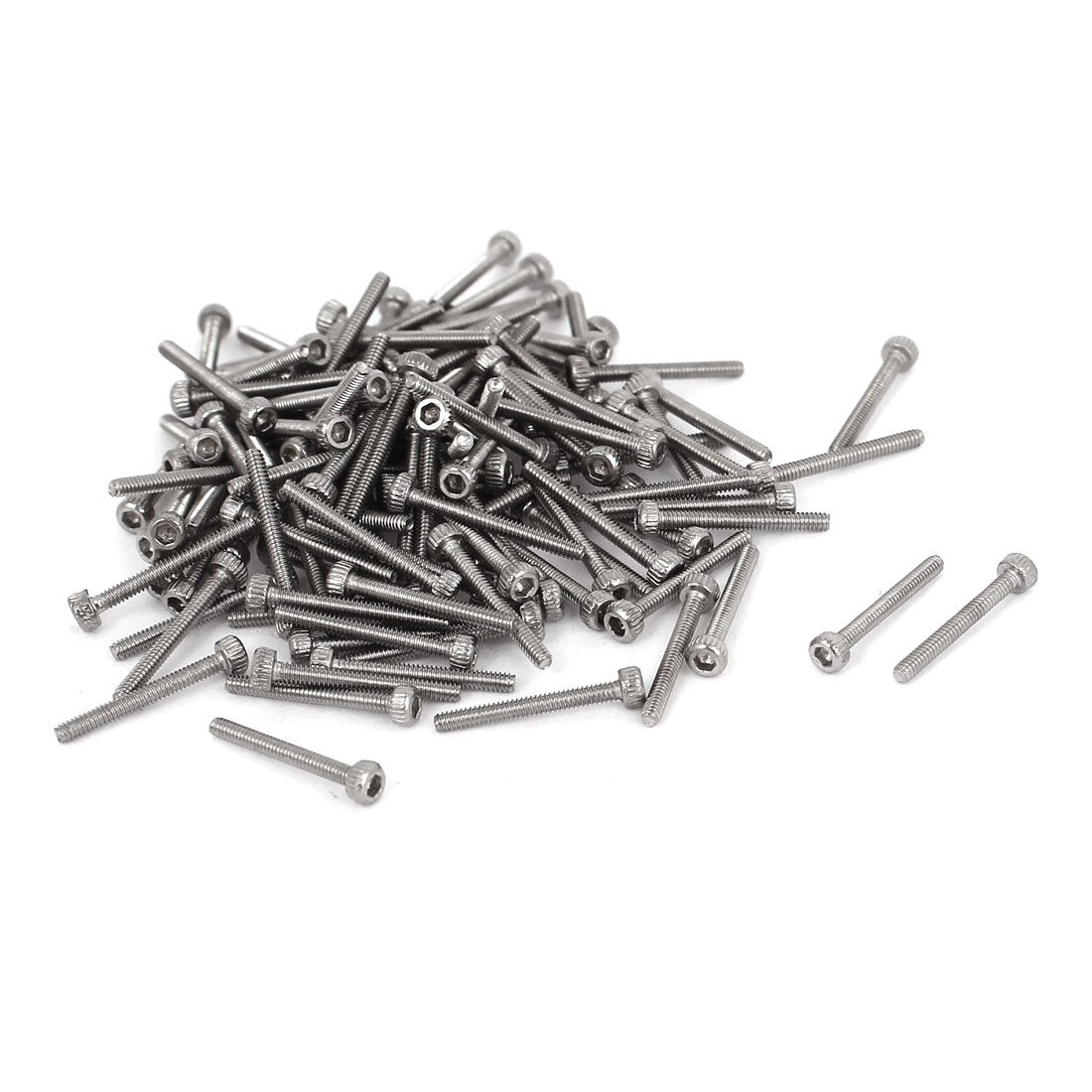 M1.4x12mm Stainless Steel Hex Socket Head Cap Screw 0.3mm Pitch 100pcs