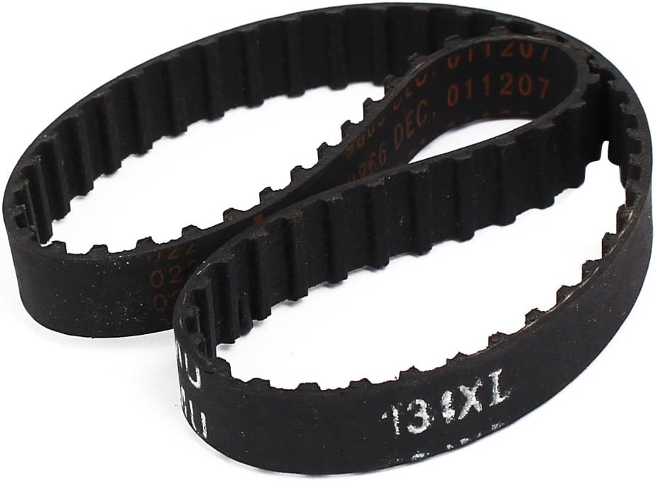 134XL 340mm Circumference 10mm Width Rubber Closed Loop Timing Belt Black