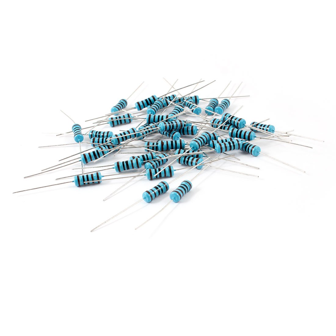 40 Pcs 1W Power 1% 1K Ohm Flameproof Axial Lead Metal Film Resistor