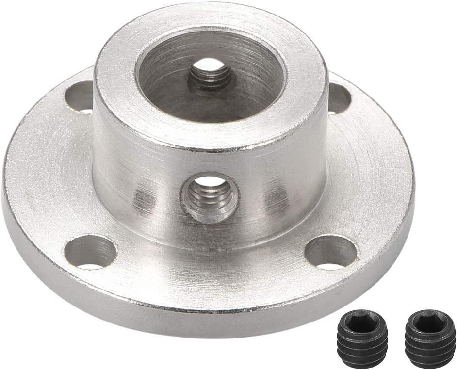 11mm Inner Dia H13*D18 Rigid Flange Coupling Motor Guide Shaft Coupler Motor Connector Silver Tone for DIY Parts