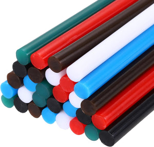 30pcs Mini Hot Glue Sticks 0.27 inch x 8 inch High Sticky Small Glue Sticks, Multicolor