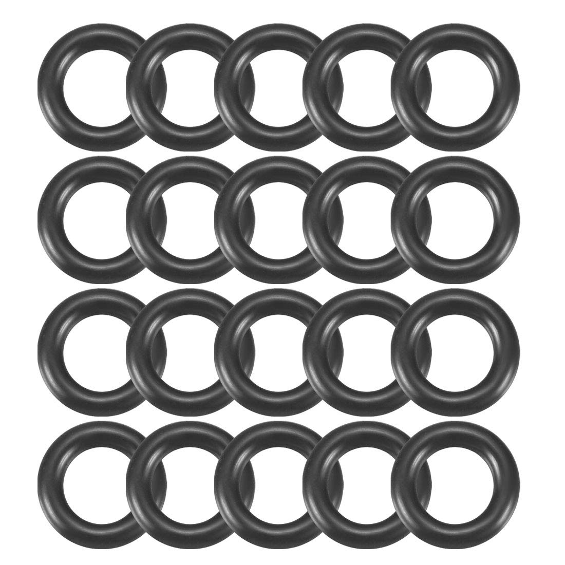 Nitrile Rubber O-Rings 9mm OD 5mm ID 2mm Width, Metric Nitrile Rubber Sealing Gasket, Pack of 20