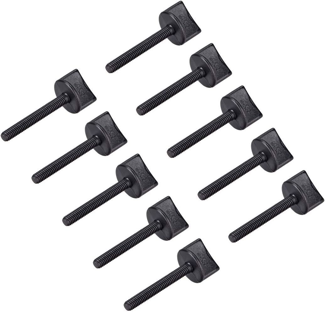 M4 x 30mm Thumb Screw Bolt Hand Driven Spade Nylon Plastic Screws Metric Thread for RC Model Aircraft 10 Pcs