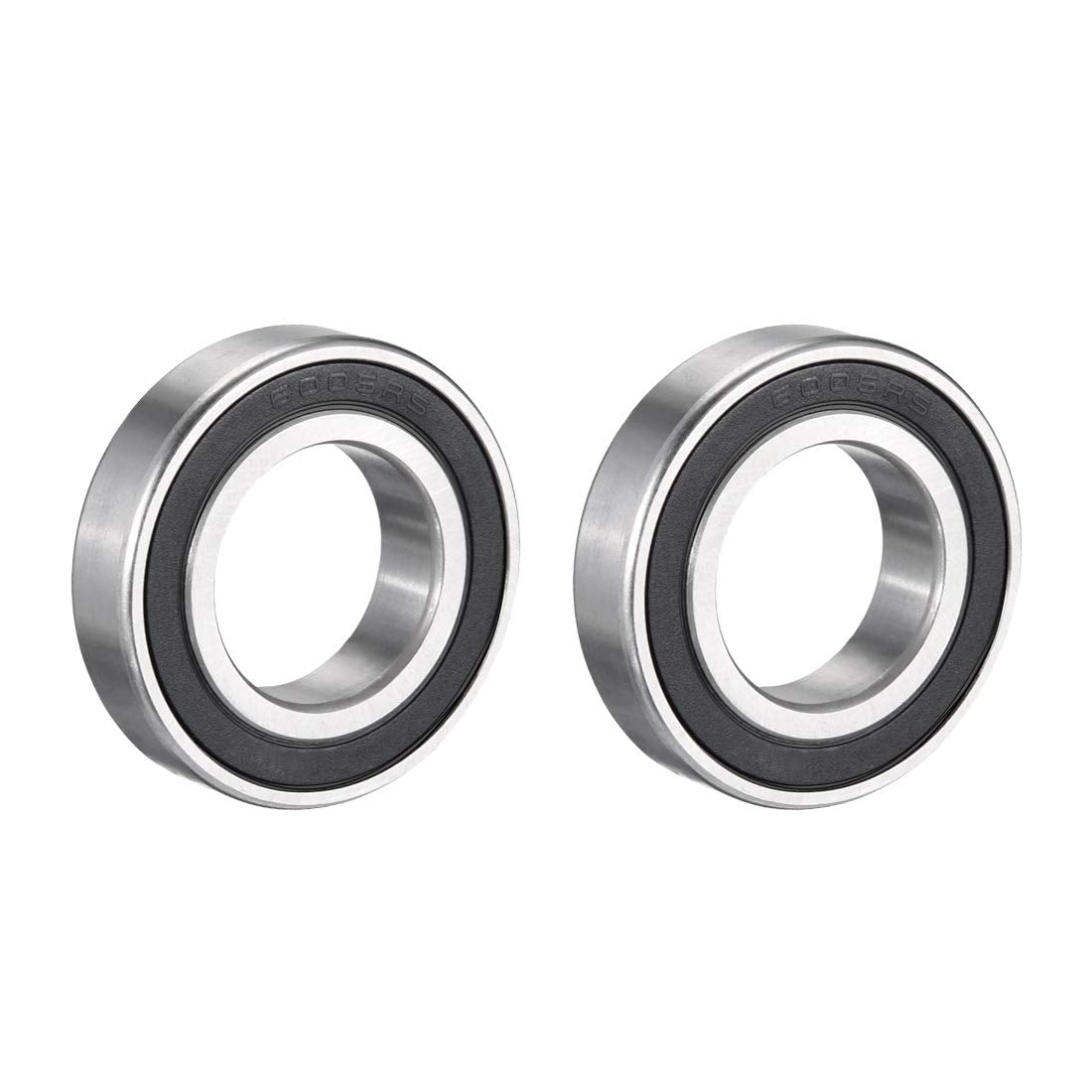 2pcs Deep Groove Ball Bearing 6006RS Single Sealed, 30mm x 55mm x 13mm Chrome Steel Bearings