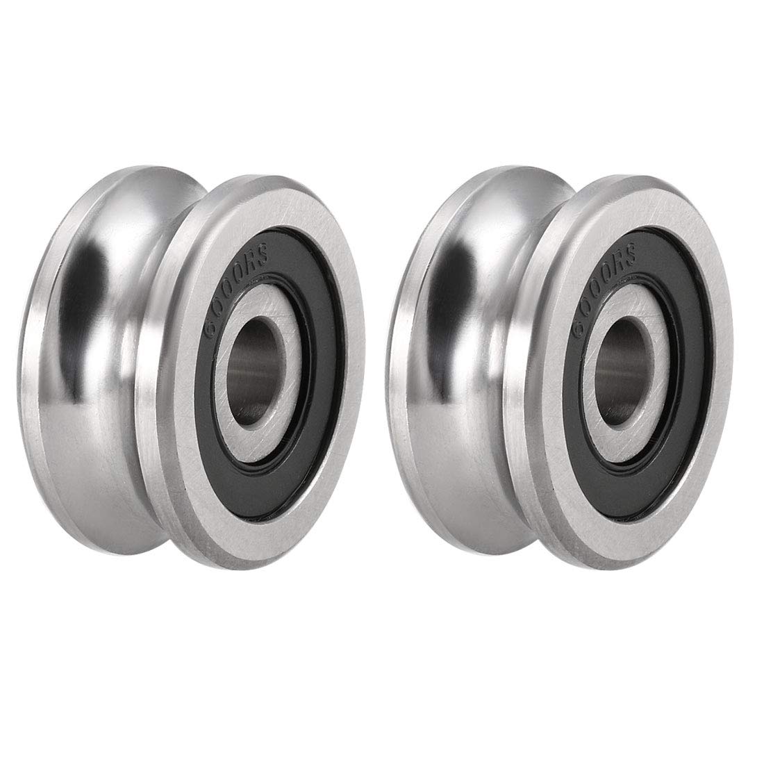 SG25 Deep U Groove Ball Track Guide Bearing 8mmx30mmx14mm Double Sealed (GCr15) Chrome Steel Bearing 2pcs