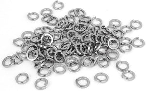 1/4-inch 316 Stainless Steel Split Lock Spring Washer Screw Pad 100pcs