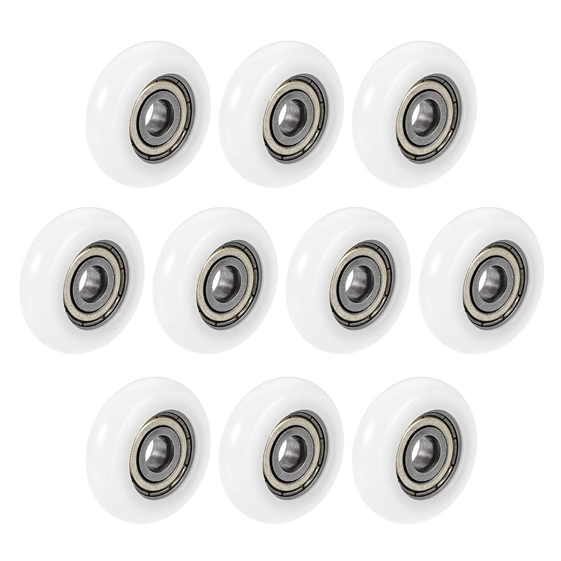 625ZZ Ball Bearing Guide Roller Round Wheel 5x23x7mm Double Metal Shielded (GCr15) Chrome Steel Bearings 10pcs