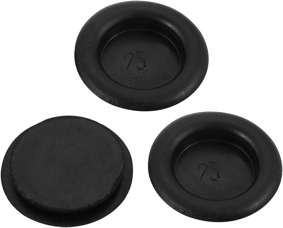 3Pcs 25mm Drill Hole Diameter Electrical Rubber Wire Protection Grommet Gasket