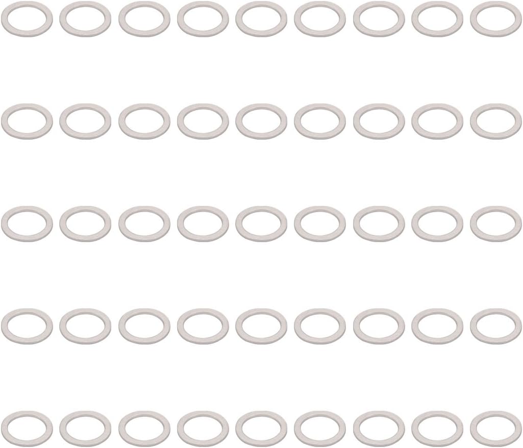 50Pcs 18mmx24mmx1.5mm Aluminum Motorcycle Hardware Drain Plug Washer