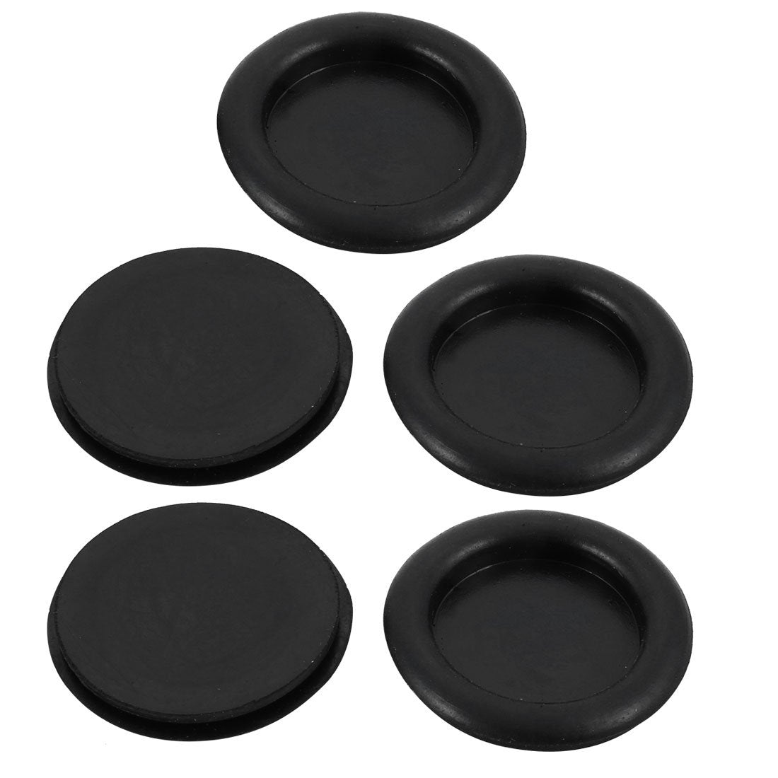 5Pcs 40mm Drill Hole Diameter Electrical Rubber Wire Protection Grommet Gasket