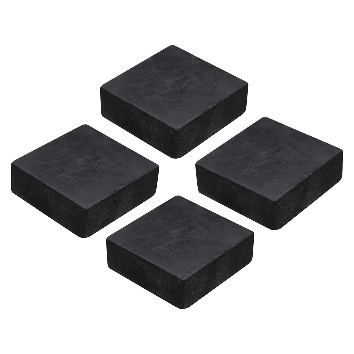 4pcs Rubber Anti-Vibration Pads Hard Pad, 50mm Square Vibration Isolation Mats, 20mm Thickness Non-Slip Rubber Blocks, Anti-Skid Anti Noise for HVAC, Compressor, Air Conditioner