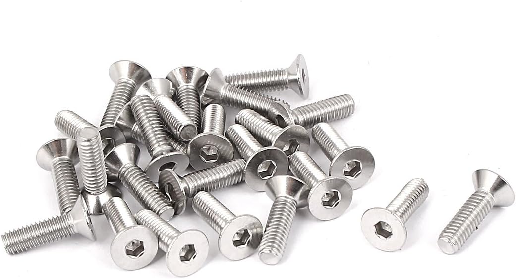 M4x14mm Hex Socket Flat Head Countersunk Bolts Screw 25pcs