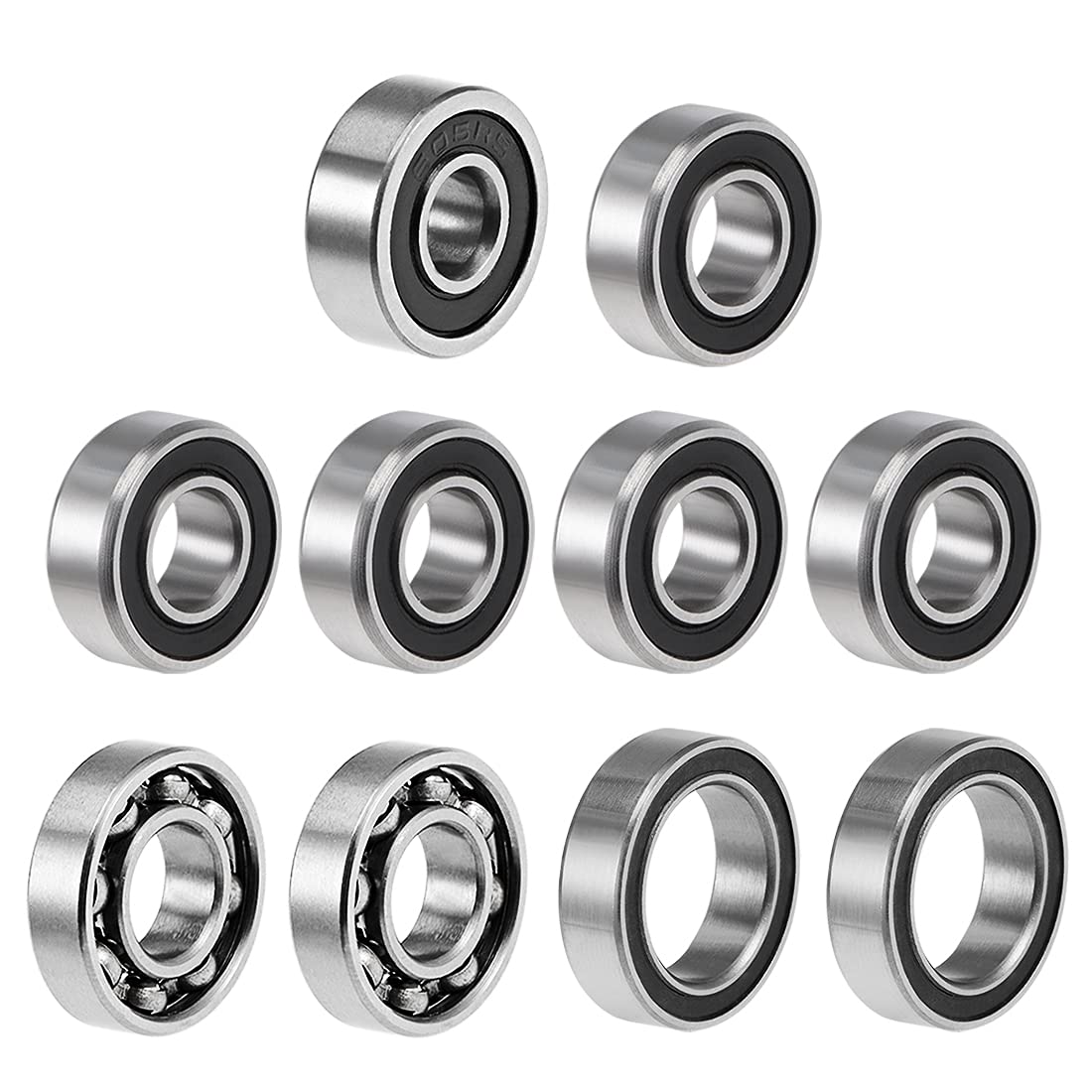 6700-2RS / MR115-2RS / 687/605-2RS Deep Groove Ball Bearings 1 Set Total 10pcs