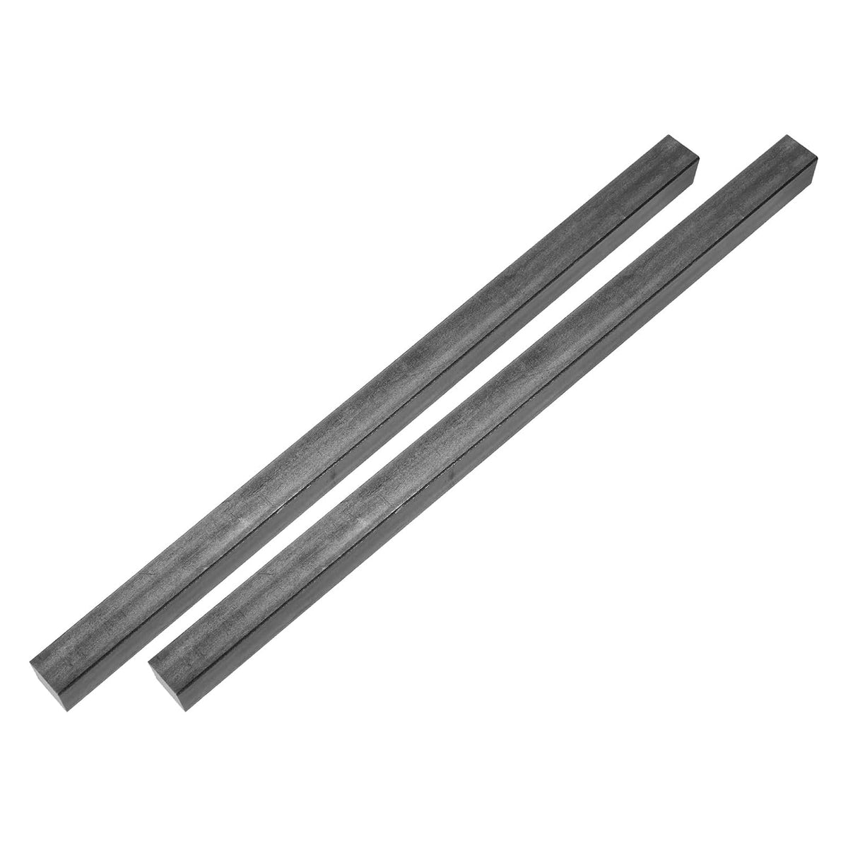 2Pcs Square Steel Bar Stock, 41/64"x41/64"x12"(16mmx16mmx305mm) 1045 Square Steel Rod Bars Precision Key Stock for Keyways Structural Support Industrial Machinery DIY Craft