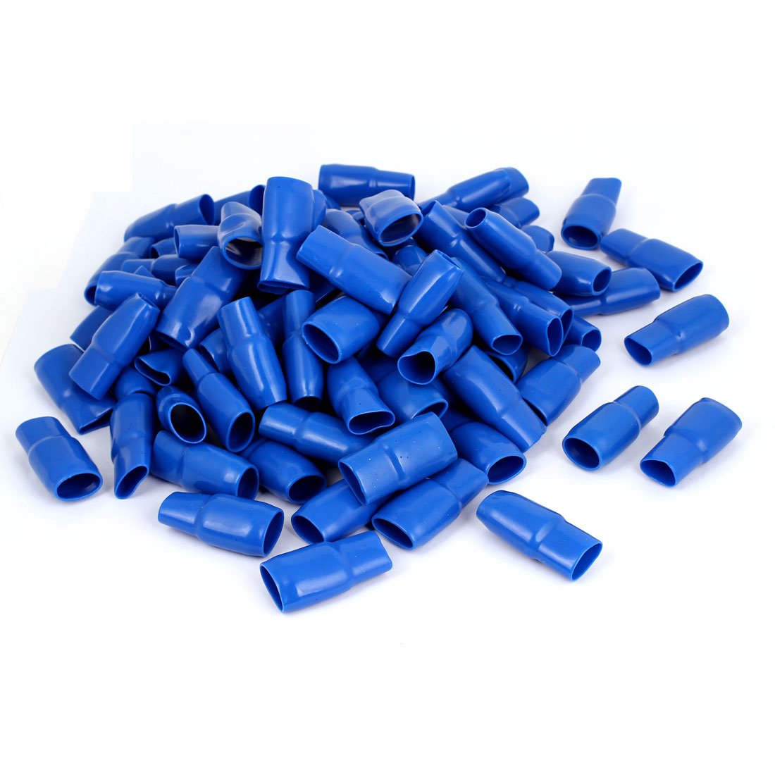 PVC Wire Cord Terminal End Sleeve Insulating Cover with 200 Piece, 90 mm, Blue