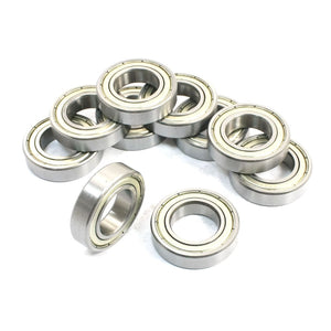 10 Pcs 20 X 37 X 9mm Shielded Deep Groove Radial Ball Bearings 6904ZZ
