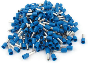 200Pcs E4009 12AWG Insulated Ferrule Pin Wire Cord End Terminal Blue