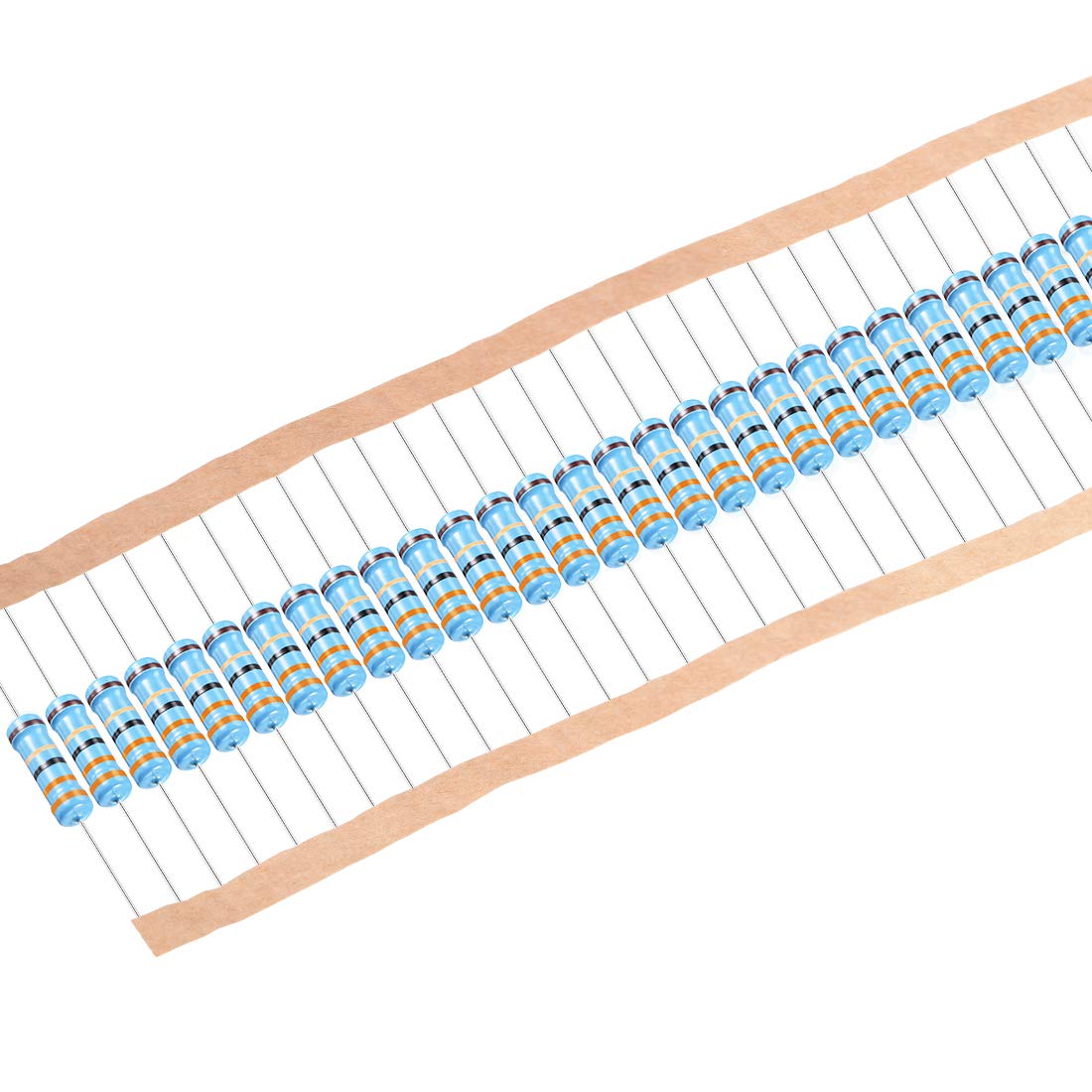 30Pcs 33 Ohm Resistor, 2W 1% Tolerance Metal Film Resistors, Lead, 5 Bands for DIY Electronic Projects and Experiments