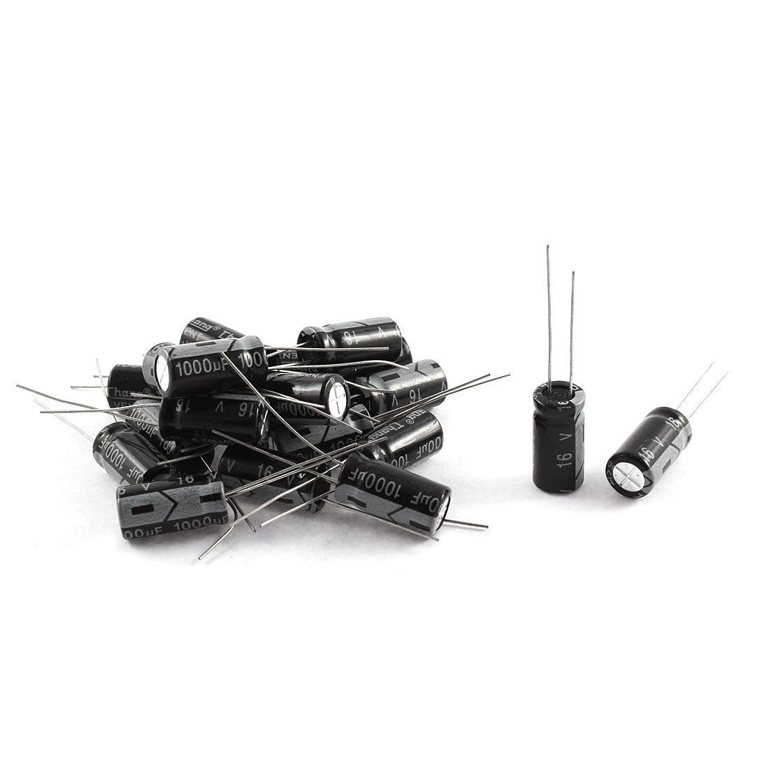 16V 1000uF 105C Radial Lead Electrolytic Capacitor 8mm x 16mm 20Pcs