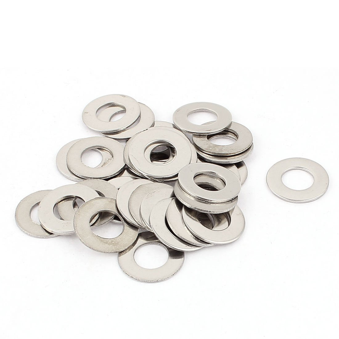 a15090700ux0175 30pcs 304 Stainless Steel M10x20mm Flat Spacer Washers (Pack of 30)