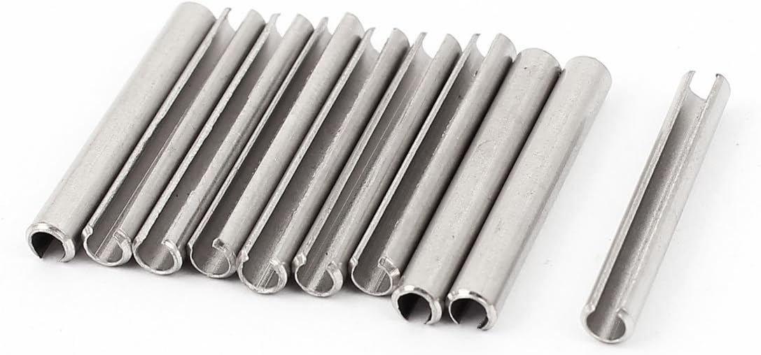 10pcs M3x25mm 304 Stainless Steel Split Spring Dowel Tension Roll Pin