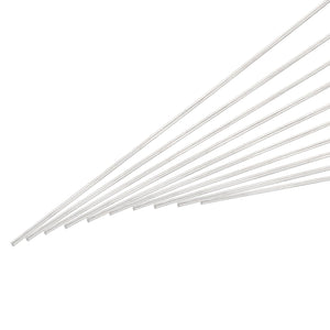 1.5mm x 500mm Stainless Steel Round Rod, Metal Solid Shaft Rods Lathe Bar Stock for DIY Crafts Model Car Helicopter Airplane 10pcs
