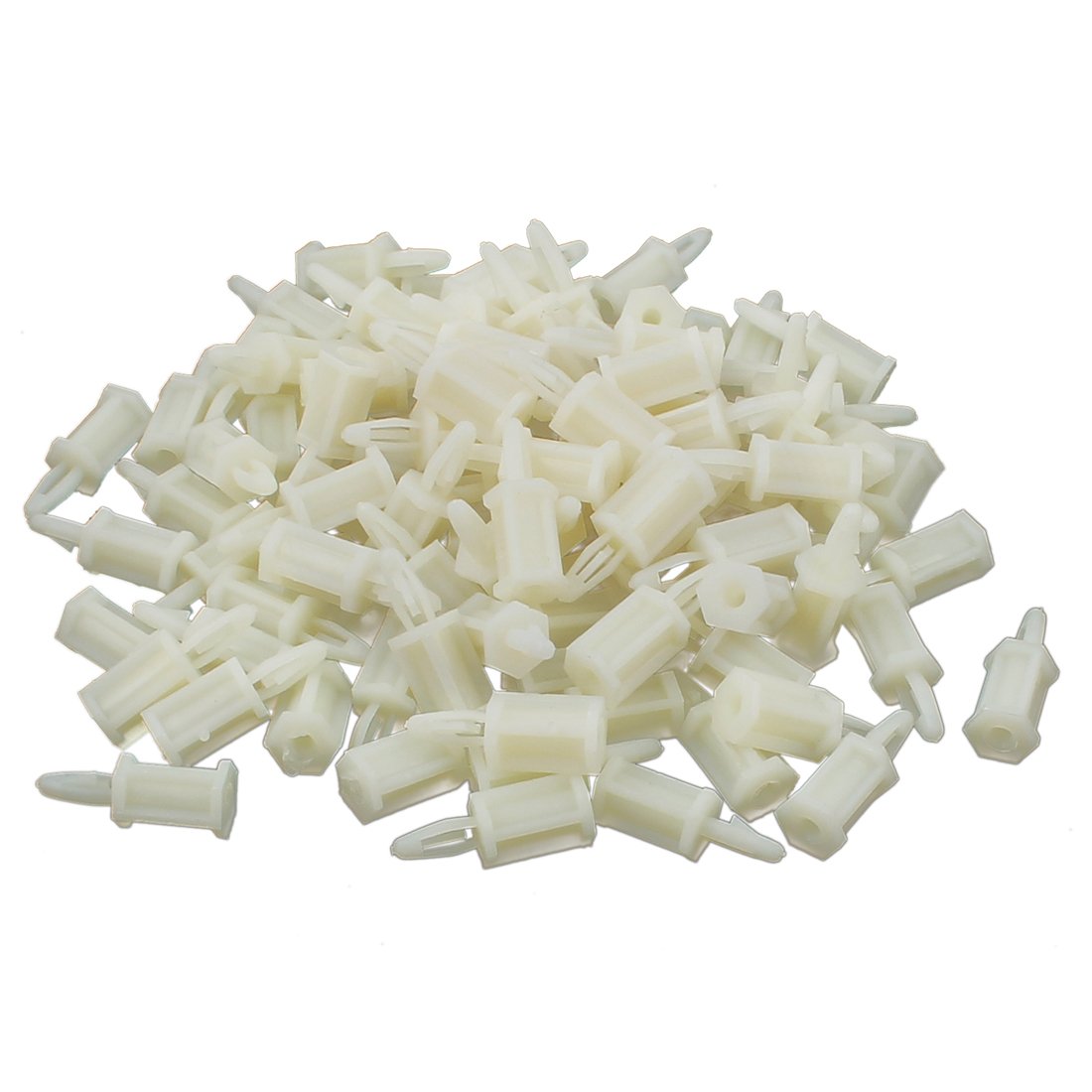 100 Pcs Flame Retardant Nylon Screw Mount PCB Supports 12.5mm High