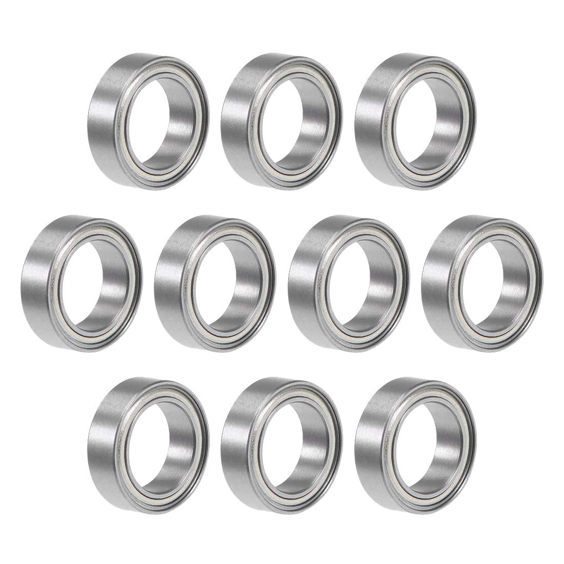 MR128ZZ Deep Groove Ball Bearing 8x12x3.5mm Double Shielded Chrome Steel Bearings 10-Pack