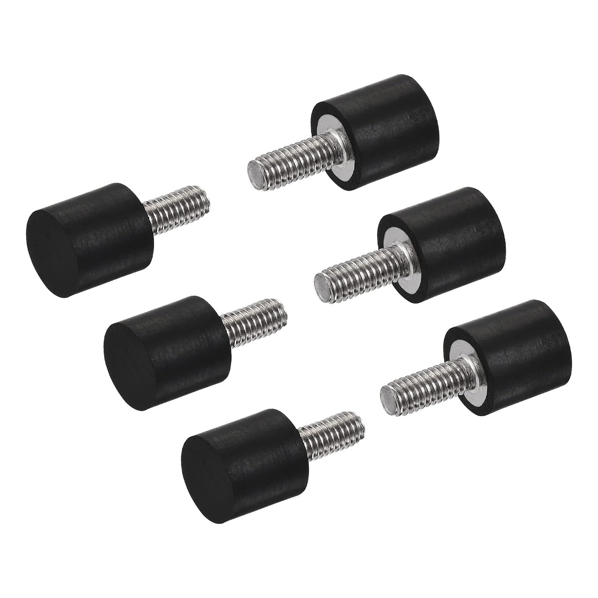 M4 Rubber Mounts, 6pcs Male Thread Shock Absorber, for Motor Generator Compressor Garage Reverse Pump Impact Air Generator Bobbins, D10mmxH10mm