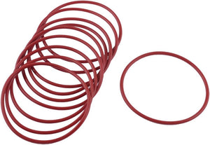 10 Pcs Soft Rubber O Rings Seal Washer Replacement Red 65mm x 2.5mm