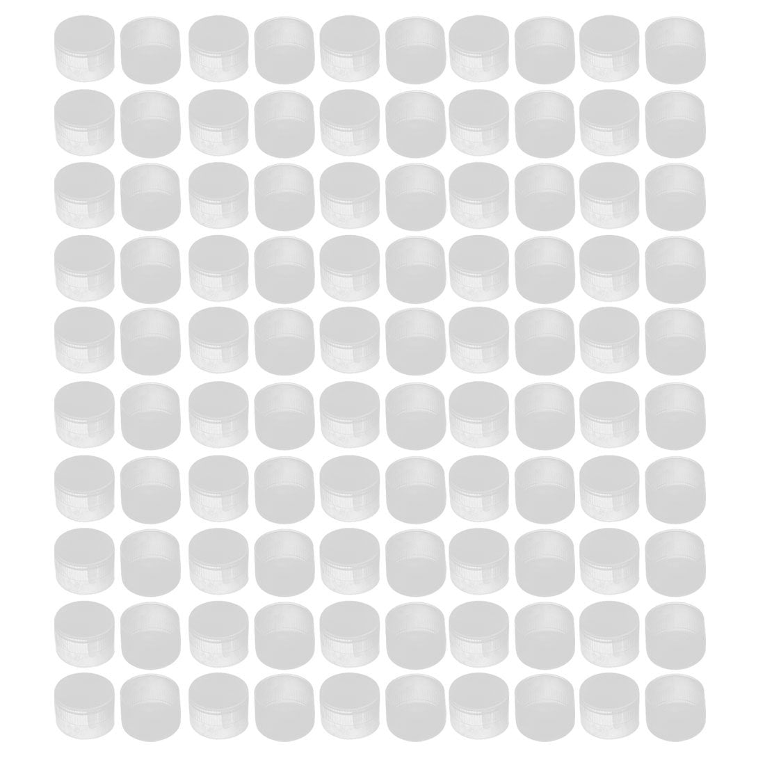 100Pcs 22mm Inner Dia PE Plastic End Cap Bolt Thread Protector Tube Cover