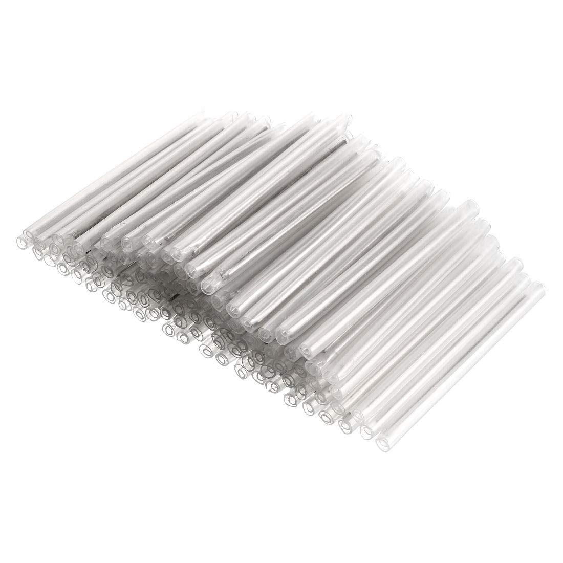 58mm 3.6mm OD Fiber Optic Fusion Splice Tube Protector Sleeves, Clear Heat Shrinkable Tubing 200pcs