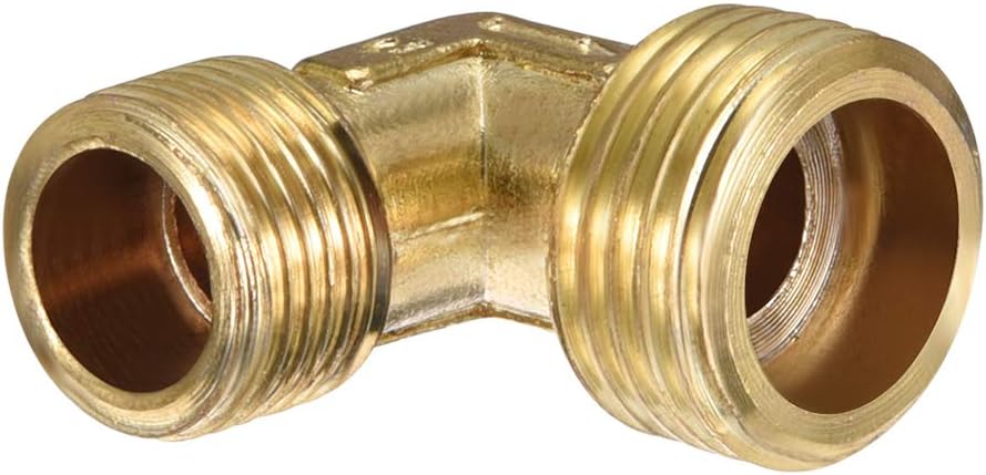 Air Compressor Pipe Fitting 90 Degree Elbow Connector L Shape 3/8BSP Male to 1/2BSP Male