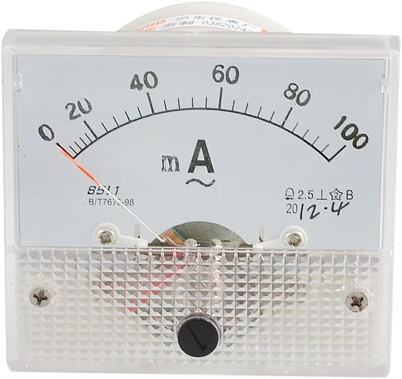 Analog AC 0-100MA Scale Range Milliampere Ammeter Panel Meter