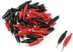 50 Pcs 35mm Metal Alligator Test Probe Clips Testing Probe
