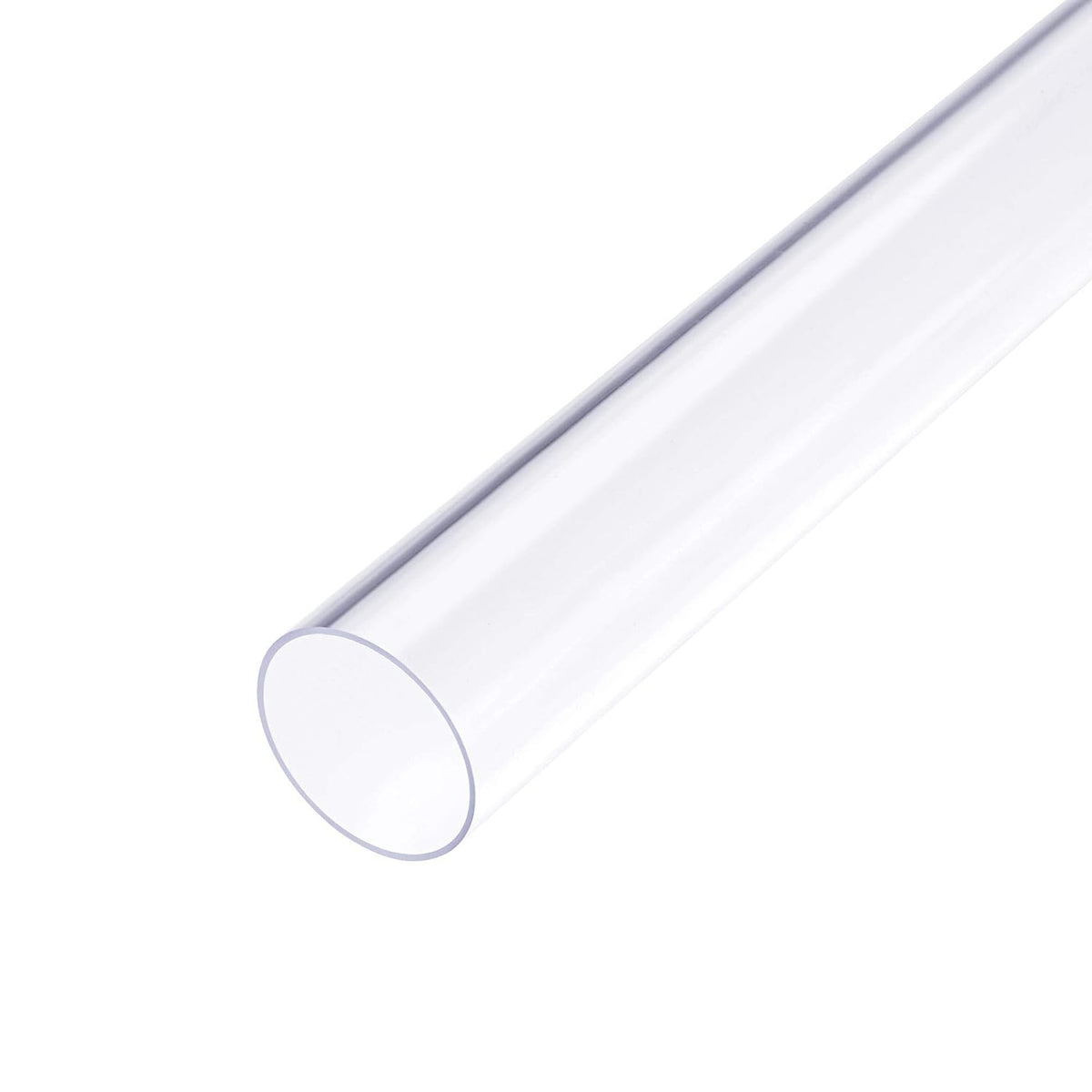 Clear Rigid PVC Pipe 1 1/32"(26mm) ID x 1 3/32"(28mm) x 1.6ft Round Tube Tubing