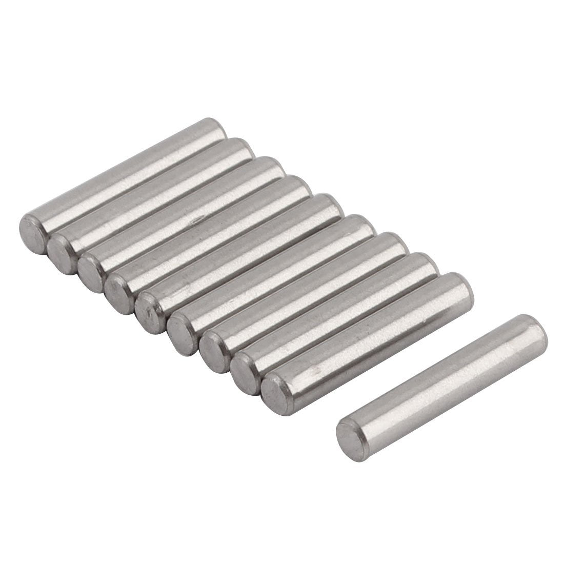 Round Solid Straight Retaining 3mm x 16mm 304 Stainless Steel Dowel Pins Rod Fasten Elements 10 Pcs
