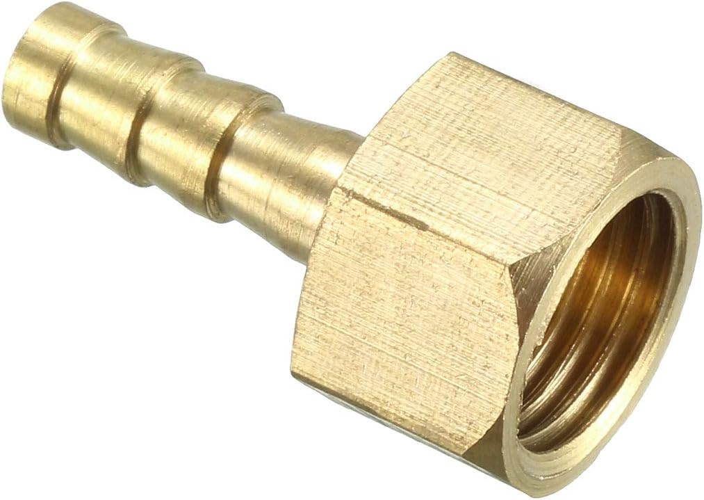 Brass Barb Hose Fitting Connector Adapter 6mm Barbed X G1/4 Female Pipe